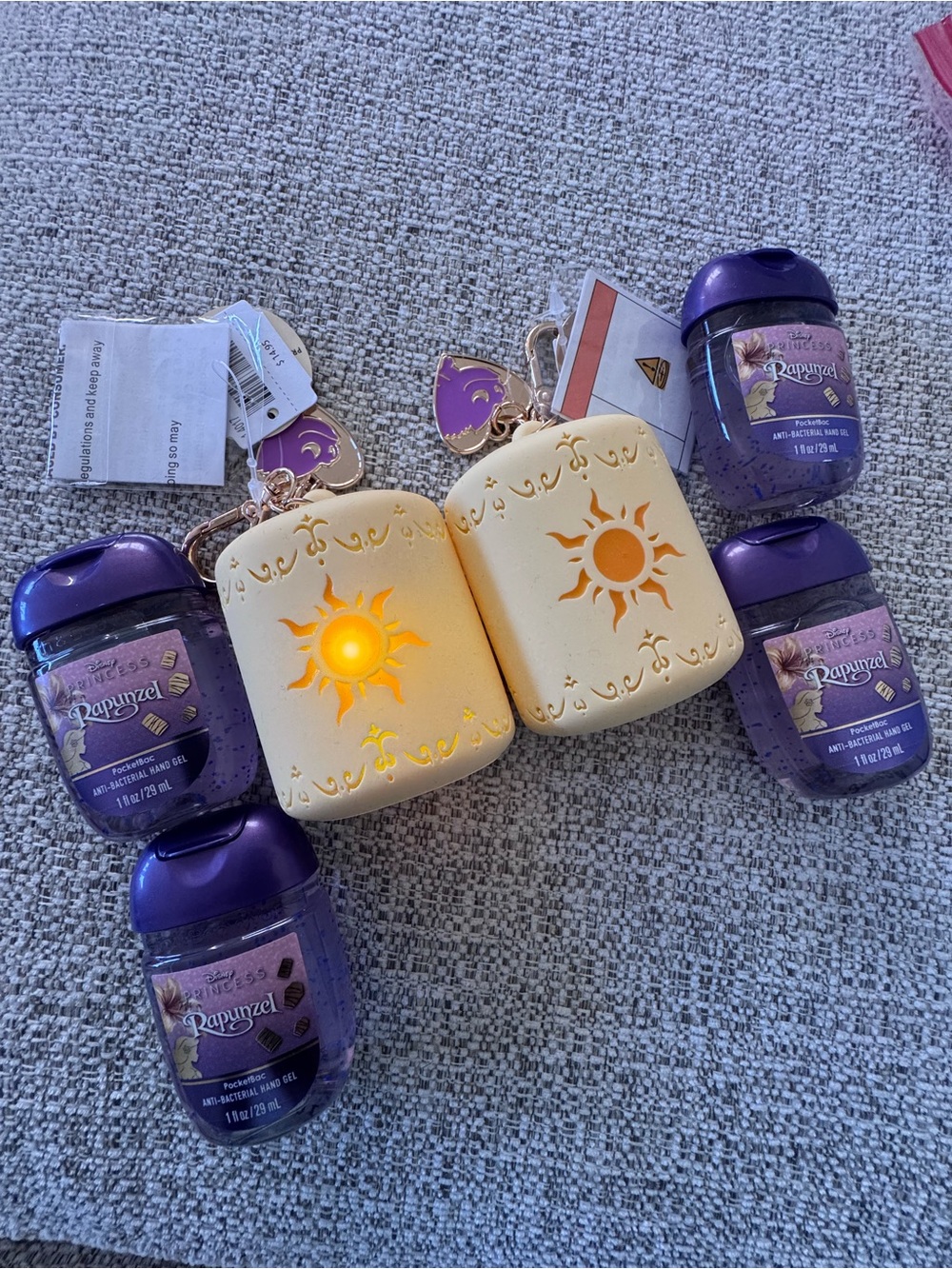2 Rapunzel Holders 4 geels PocketBac Bath & Body Works Disney Princess